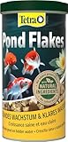 Tetra Pond Flakes - Fischfutter-Flocken für kleinere und junge Teichfische, für eine abwechslungsreiche und ausgewogene Ernährung, 1 L Dose