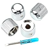 minkissy Metall Gitarren Volume Control Knopf Langlebig Robust Skaliert Einfach zu Montieren Zubehör Gitarre und Bass