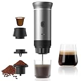 Vunzo Elektrische Espressomaschine Tragbare Kaffeemaschine, Selbsterhitzung mit USB-C, Kapsel Kaffeemaschine Mini, Reisekaffeemaschine, Camping kaffeemaschine