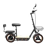 KuKirin C1 Pro E Scooter – 500W Motor, 48V 10Ah Akku, bis zu 40 km Reichweite, 12' Reifen, Doppelsitz, Rückspiegel, LED-Display, Scheibenbremsen, klappbar – Für Pendler & Kurzstrecke