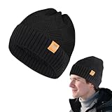 Quorlis Wintermütze Herren Damen – Beanie Strickmütze mit Dickem Warmem Futter, Weiche Thermo Mütze für Winter, Dehnbare Unisex Mütze mit Bündchen, Stylisch & Komfortabel