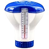 MaReBa24® Kleiner Dosierschwimmer Dosierer mit Thermometer für 20g Tabletten