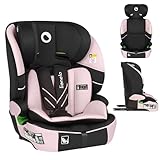 Lionelo LEVI FIX I-SIZE Kindersitz 76-150 cm bis zu 18 kg, Gruppe 1 2 3, Seitenschutz, 10 Grad Kopfstützenverstellung, ISOFIX und Top Tether Montage, R129 i-Size