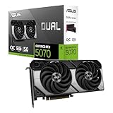 ASUS Dual GeForce RTX 5070 12GB GDDR7 OC Edition Gaming Grafikkarte (NVIDIA Blackwell Architektur und DLSS 4, 2,5-Slot Design, SSF, PCIe 5.0, 3X DisplayPort 2.1b, 1x HDMI 2.1b, DUAL-RTX5070-O12G)