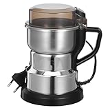 TOYANDONA Elektrische Getreidemühle aus Edelstahl Kompakte Kaffeemühle mit 450g Kapazität Schnell Mahlende Küchenmaschine für Kaffee Nüsse und Gewürze für Haushalt und Reisen