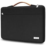 TECOOL 15,6 Zoll Laptoptasche Hülle für 15-15.6 Zoll Lenovo Thinkpad Ideapad HP Acer Dell Samsung Notebook Chromebook, Schutzhülle Notebooktasche Case Sleeve 15, Schwarz