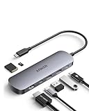 Anker 7-in-1 USB-C Hub mit 4K@60Hz HDMI, 85W Power Delivery, USB-A/C-3.0-Ports und SD/microSD-Kartenleser für USB-C Geräte (ohne Netzteil)