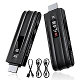 Transmitter and Receiver Wireless HDMI Adapter, HD 1080P Ohne Kabel HDMI Dongle mit LED, 50M Funkübertragung, 2,4G/5G Sender Empfänger für Streaming Video Audio von Laptop/PC zu Monitor/TV/Projektor