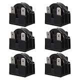 NUOBESTY 6 Stück PTC-Anlaufrelais für Kühlschränke: Universelles Anlaufrelais – Thermischer Überlastungsschutz für Kompressoren in Gefrierschränken, Kühlschränken, Kühlboxen und