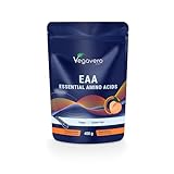 EAA Pulver Pfirsich | 500 g Beutel | 50 Tage Vorrat | 2:1:1 | mehr als 12.600 mg der 9 essenziellen Aminosäuren | Vegan & Ohne Zusatzstoffe | Laborgeprüft | Deutsche Produktion von Vegavero®