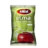 KOZA Apfel Instant Getränkepulver im Beutel 300gr | Pulver für Heiß oder Kalt Getränk | Türkischer Tee | Ice Tea Pulver | Eistee | Krümeltee | Früchtetee | Cay | Teepulver | Oralet |