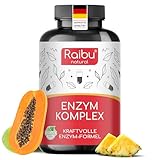 Verdauungsenzyme - Enzym Komplex mit hoher Aktivität - Magensaftresistente Kapseln mit Bromelain, Papain, Amylase, Lipase, Protease & Laktase - Vegan, ohne Zusätze & laborgeprüft - 90 Kapseln