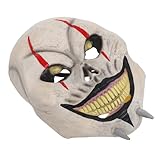 Alipis Gruselige Halloween Maske Realistische Horror Gesichtsmaske für Festival Cosplay und Themenpartys Bequeme Atmungsaktive Verkleidung für Escape Rooms und Kostüme