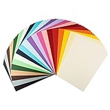 Ideen mit Herz Tonkarton | DIN A4 | 220g/m² | 20 Farben | 100 Bogen | Bastelpapier, Bastelkarton, Tonpapier, Fotokarton, buntes Papier (Bunte Farben)