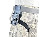 Hdlsina Mid Ride Gürtelschlaufen-Adapter, Mid Ride Hanger mit Duty-Empfängerhalterung und taktischem Beingurt, Oberschenkelgurt für Duty Holster und Zubehör (BCP)