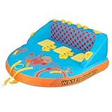 GYMAX Fun-Tube für Boot, aufblasbare Towable-Couch für 2/3 Personen, Towable Abschleppbar für Kinder & Erwachsene, Wassersport Schlepp-Reifen, Motor-Boot, Jet-Ski (3 Personen)