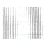 1x Doppelstabmatte (2 Meter) | Höhe 163 cm | Anthrazit | verzinkt & pulverbeschichtet | UV- und witterungsbeständig | Gitterstabmatten in Industriequalität