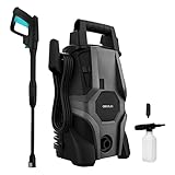 Cecotec Hochdruckreiniger HydroBoost 1400 Essential, 1400 W, Zuhause, Garten oder Auto, Durchfluss von 426 l/h, Druck von 105 bar, Aluminium-Pumpe, Aktionsradius 9 m, Multicolor