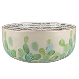 Mikasa Drift Salatschüssel, Keramik-Salatschüssel, spülmaschinenfeste Schüssel für Salat, handbedruckte Drift-Kollektion, 1 Stück