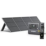 AFERIY Solar Powerstation 2400W (4800 W Peak) P210, mit 200W Solarpanel Power Station, LiFePO4 Batterie, 220V-240V, Faltbar Solarpanel mit USB, IP65, für Outdoor Camping, Reise, Stromausfälle