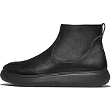 Fitflop Damen Iq-comff Leather Zip Ankle Boots Stiefelette, Schwarz, 36 EU