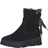 s.Oliver Damen Winterstiefel ohne Absatz Gefüttert Vegan, Schwarz (Black), 39 EU