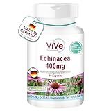 Echinacea 400 mg - 90 Kapseln - hochdosiert und vegan - Sonnenhut | Qualität aus Deutschland von ViVe Supplements