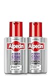 Alpecin Powergrau Shampoo - 2 x 200 ml - für ein attraktives graues Haar | Frischer Grau-Ton ohne Gelbstich | Haarpflege für Männer - Made in Germany