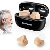 Soundverstärker für Senioren & Erwachsene,wiederaufladbar mit Geräuschunterdrückung,digitale Geräte für super natürlichen Klang,3 Modi,Lautstärke in 5 Stufen,Dual-Mikrofon,keine Pfeifgeräusche