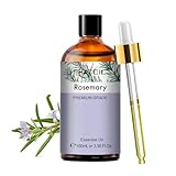 Reine Rosmarin Öl für Haare 100ML, PHATOIL Rosmarinöl Ätherisches Öl Stimuliert Haarwachstum, Ätherische Öle Rosmarin Haaröl für Kopfhaut, Hautpflege, Rosemary Oil