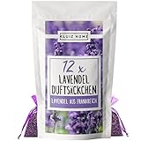 12 Lavendelsäckchen mit französichem Lavendel I Mottenschutz für Kleiderschrank I Lavendel Duftsäckchen Kleiderschrank by KLUIZ Home