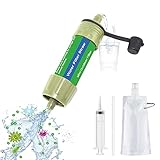 Wasserfilter Outdoor,5000L Mini Wasserfilter für Outdoor Camping,Wasserfilter Camping Wandern Reise Notfall Bereitschaft Outdoor-Lebensrettende Wasserfilter