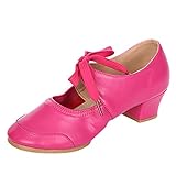 Tanzschuhe für Damen, Tanzen, Abschlussball, Ballsaal, Latein, Ballett, Tanz, Singles, Höllenstopper, hot pink, 40 EU