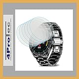 4ProTec | 6X Display-Schutz-Folie KLAR für LIGE Smart Watch 2023 Herren Modellname ASD1290A