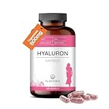 PlantDEA 180 Hyaluron Kapseln – 180 Tage Vorrat – Hochdosiert, Laborgeprüft, Ohne Zusätze – PlantDEA