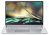 Acer Swift 3 (SF314-43-R8Z5) Ultrathin / Laptop | 14 FHD Display | AMD Ryzen 5 5500U | 8 GB RAM | 256 GB SSD | AMD Radeon Graphics | Windows 11 | QWERTZ Tastatur | silber