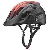 ROCKBROS Fahrradhelm Unisex Erwachsene MTB Rennradhelm Integrierter Allround Helm mit abnehmbarem Visier für Damen Herren PC+EPS M(55-58cm)/L(58-61cm)
