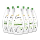 Dove Erfrischendes Duschgel, dermo-natürliche Feuchtigkeitspflege, Gurke und grüner Tee, 1/4 Feuchtigkeitscreme, dermatologisch getestet, Duschgel für Damen und Herren, 100% recycelte Flasche* 6