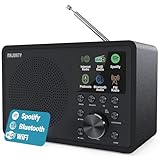 Internetradio WLAN | DAB+ Radio mit Bluetooth | DAB Plus Radio Küchenradio | Internet WLAN mit DSP Lautsprecher | Digitalradio | Frontier Oktiv App Fernsteuerung | MAJORITY Touro