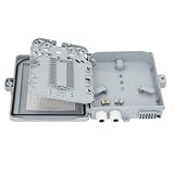 ZJchao Wasserdichtes 12-Port-Glasfaser-Verteilergehäuse mit SC-FC-Adaptern, SPS-Splitter-Anschlusskasten für Netzwerkkonnektivität Im Freien