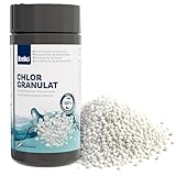 Belko® Chlorgranulat für Pool 1kg, schnelllöslich zur Schnellen Anhebung des Chlorgehaltes, Sichere und schnelle Desinfektion - für Pools, Aufstellpools, Whirlpools, Planschbecken