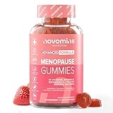 Wechseljahre Gummibärchen - Menopause und Perimenopause mit Yamswurzel, Ashwagandha, Maca, Vitamin B6, Zink - Meno Komplex Wechseljahre - Hormon Balance Frauen - 60 Gummis - Novomins