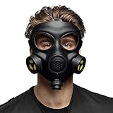 Boland 72281 - Gasmaske, Halloween Maske, Accessoire für Faschingskostüme, Horrormaske für Karneval, Kostümzubehör