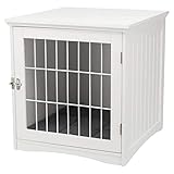 TRIXIE Hundehütte Indoor Home Kennel 48T x 51B x 51H cm weiß – komfortable Hundebox für kleine - mittelgroße Hunde – gemütlicher Rückzugsort für deinen Vierbeiner – sicher & hochwertig - 39751