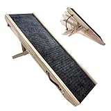 Hunderampe 4 stufige Holzstufen – high-Performance mit Rutschfester Oberfläche Faltbare, Hundetreppe Für Hohe Betten, Verletzte & Ältere Hunde Klein | Multipurpose Outdoor Indoor Utility