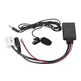 Jadeshay Auto-Bluetooth-Audio-Adapter, 12-poliges Bluetooth-Audiokabel, Auto-AUX-Adapter-Anschluss mit Mikrofon, Passend für Citroen Berlingo