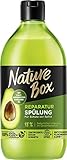 Nature Box Spülung Reparatur (385 ml), Hair Repair Spülung mit Avocado-Öl repariert das Haar und schützt vor Spliss, Flasche aus 100% Social Plastic