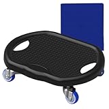 Ab Roller Board – PVC Edelstahl 32x27x9cm | Multifunktionaler Ganzkörpertrainer Mit Automatischem Rebound Und Einstellbarem Widerstand | Ergonomisches Anti-Rutsch-Pilatesbrett Für -Pilates Und Rum