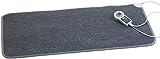 infactory Heizteppich: Beheizbare Fußboden-Matte, Vliesstoff, 105x55cm, 60 °C, 155 W (Heizteppich Badezimmer)