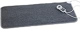 infactory Heizteppich: Beheizbare Fußboden-Matte, Vliesstoff, 105x55cm, 60 °C, 155 W (Heizteppich Badezimmer, Fußbodenmatte, Fußmatte Bad)